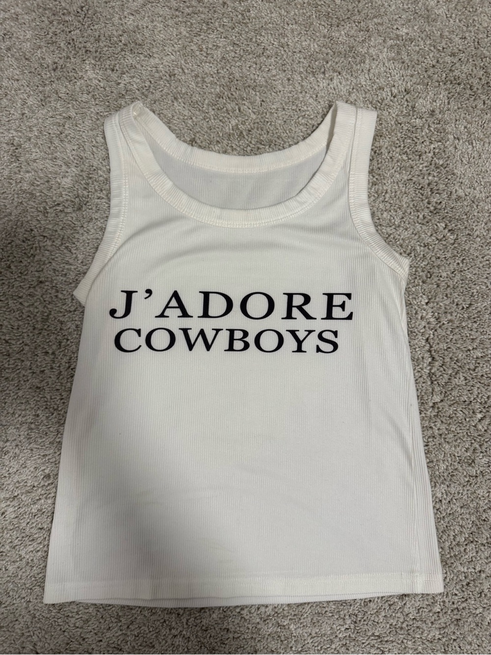 “J'ADORE COWBOYS" Tank